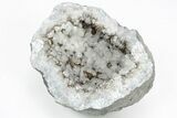 Keokuk Quartz Geode with Calcite Crystals (Half) - Missouri #215023-2